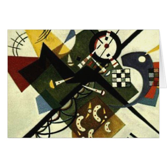 Kandinsky auf der Abstrakten Malkarte White II (Vorderseite (Horizontal))