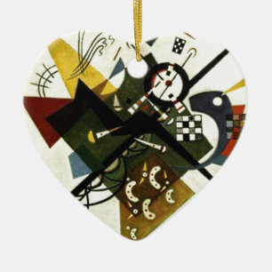 Kandinsky auf Weiß II Keramik Ornament