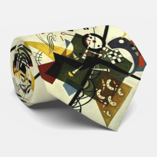 Kandinsky auf Weiß II Krawatte