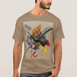 Kandinsky auf zwei Abstrakten weißen Gemälden T-Shirt