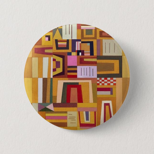 Kandinsky Ausgleichs-Rosen-Knopf Button (Vorderseite)