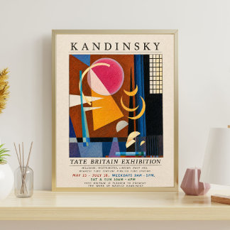 Kandinsky-Ausstellungsplakat | Abstrakte Geometrie Poster