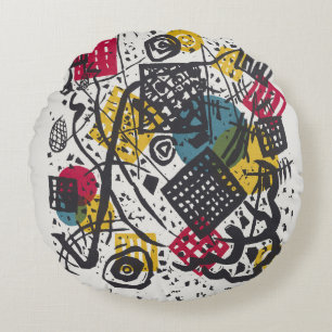 Kandinsky Bauhaus Abstrakte Geometrische Farbige K Rundes Kissen