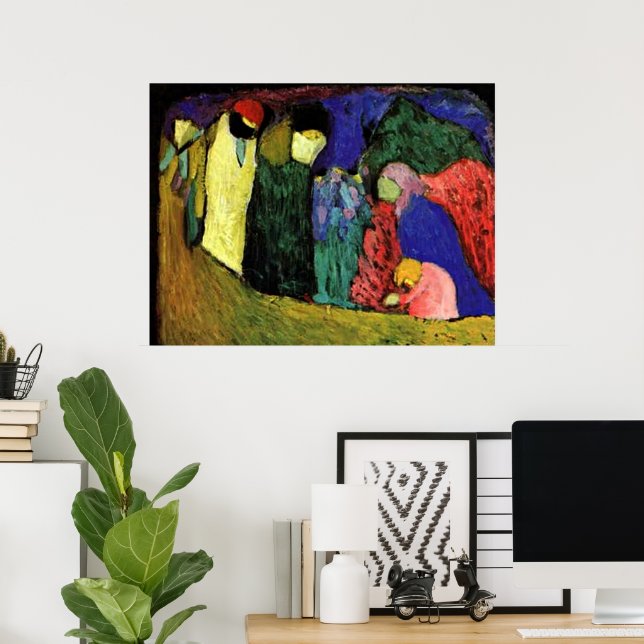 Kandinsky - Begegnung Poster (Heimbüro)
