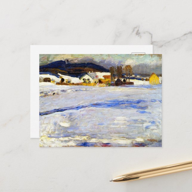 Kandinsky - Bei Starnberg Postkarte (Vorderseite/Rückseite Beispiel)