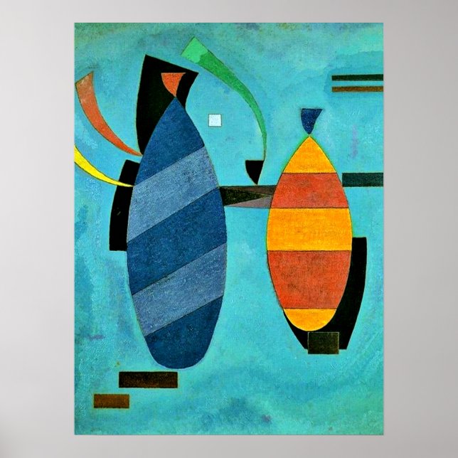 Kandinsky - Beide gestreift Poster (Vorne)