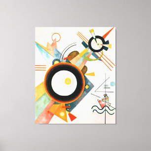 KANDINSKY - BILD MIT ARROWHEAD-FORMEN - 1923 - LEINWANDDRUCK