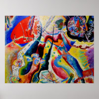 Kandinsky - Bild mit rotem fleck,