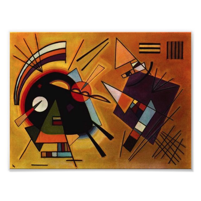 Kandinsky Black and Violet Foto Print (Vorne)
