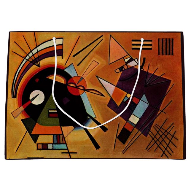 Kandinsky - Black and Violet, Große Geschenktüte (Vorderseite)