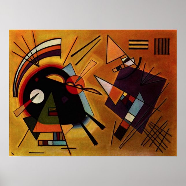 Kandinsky Black and Violet Poster (Vorne)