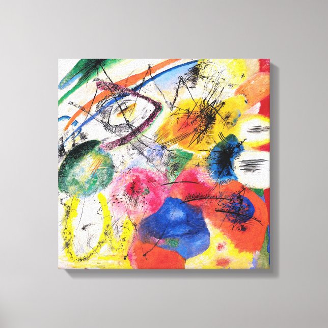 Kandinsky Black Lines Leinwanddruck (Vorderseite)