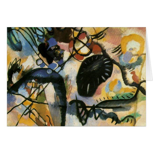 Kandinsky Black Spot Abstrakt Artwork (Vorderseite (Horizontal))