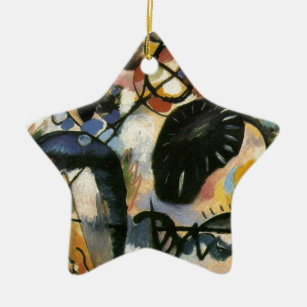 Kandinsky Black Spot Abstrakt Artwork Keramikornament
