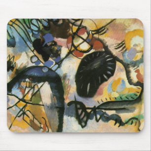 Kandinsky Black Spot Abstrakt Artwork Mousepad