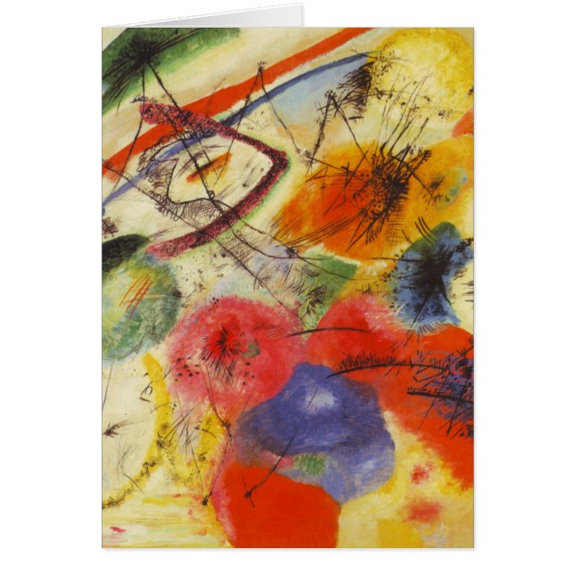 Kandinsky Black Strokes Abstrakte Malerei (Vorne)