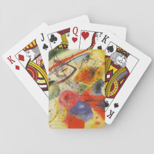 Kandinsky Black Strokes Abstrakte Malerei Spielkarten