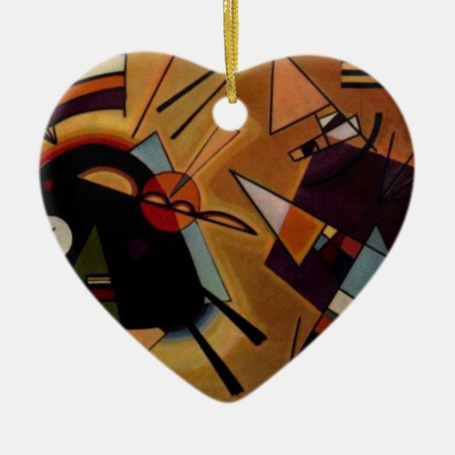 Kandinsky Black Violet Keramik Ornament (Vorne)
