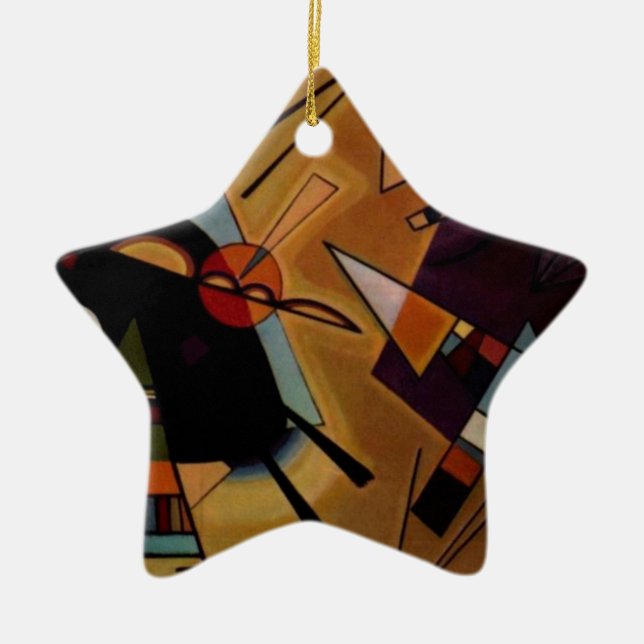 Kandinsky Black Violet Keramikornament (Vorne)