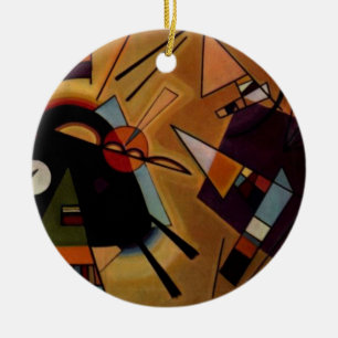 Kandinsky Black Violet Keramikornament