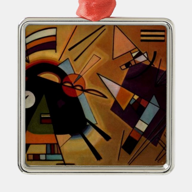 Kandinsky Black Violet Ornament Aus Metall (Vorne)