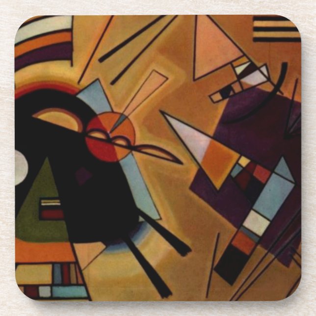 Kandinsky Black Violet Untersetzer (Vorderseite)