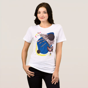 Kandinsky Blau Abstrakt - Fine Art Tri-Blend Shirt