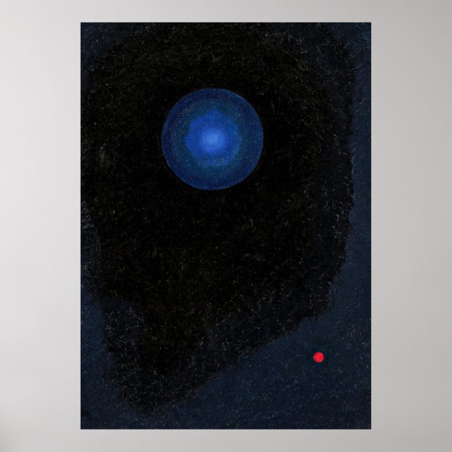 Kandinsky - Blaue, abstrakte Kunst Poster (Vorne)