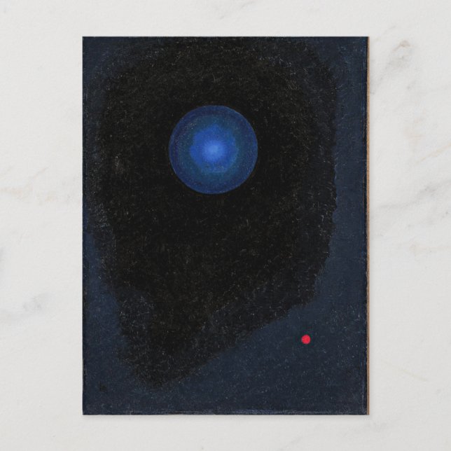 Kandinsky - Blaue, abstrakte Kunst Postkarte (Vorderseite)