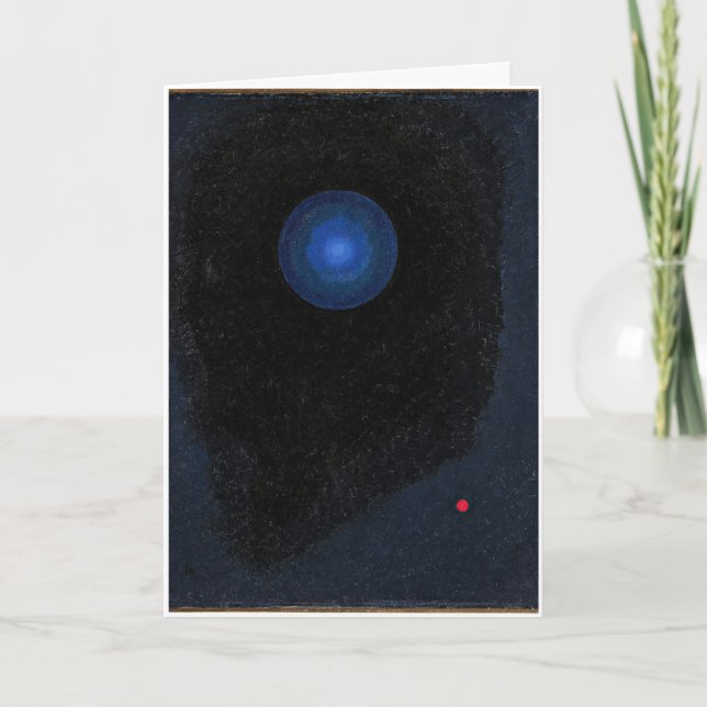 Kandinsky - Blaue, abstrakte Kunstkarte Karte (Vorderseite)