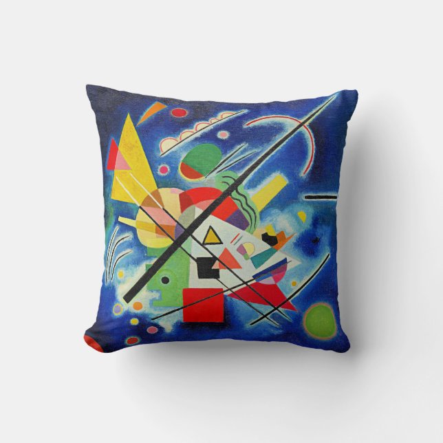 Kandinsky - Blaue Malerei Kissen (Vorderseite)
