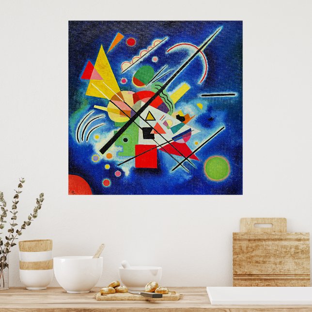 Kandinsky - Blaue Malerei, Poster (Küche)