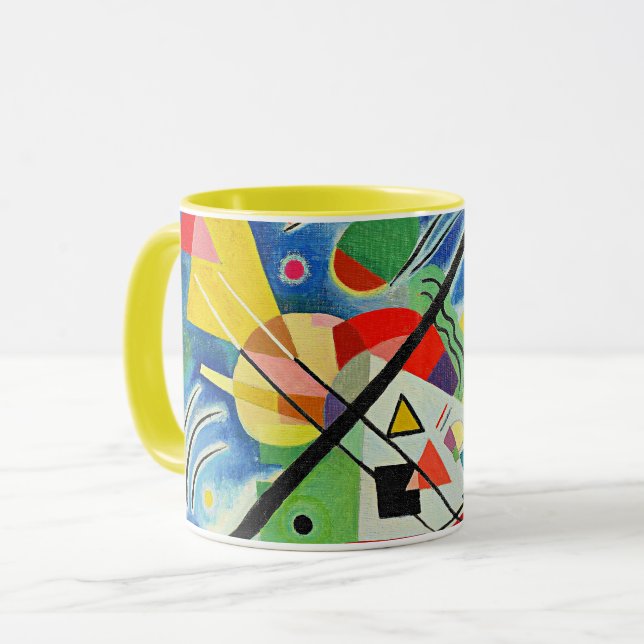 Kandinsky - Blaue Malerei Tasse (Vorderseite Links)