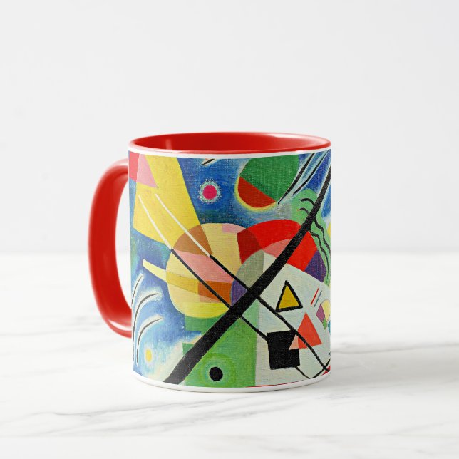 Kandinsky - Blaue Malerei Tasse (Vorderseite Links)