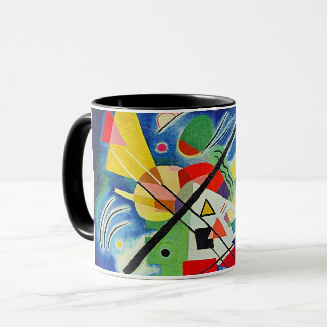 Kandinsky - Blaue Malerei, Tasse (Vorderseite Links)