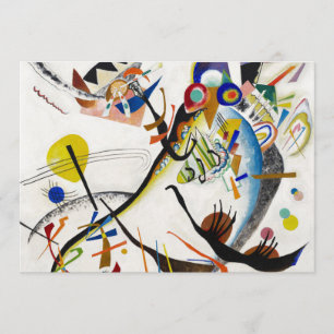 Kandinsky blaue Segment-Einladungen Einladung