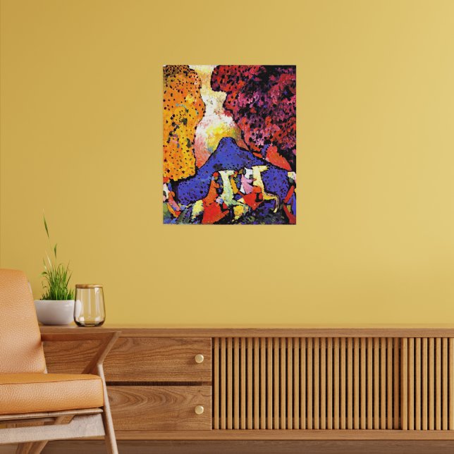 Kandinsky - Blauer Berg, Poster (Wohnzimmer 2)