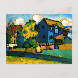 Kandinsky - Blaues Haus Klein Postkarte