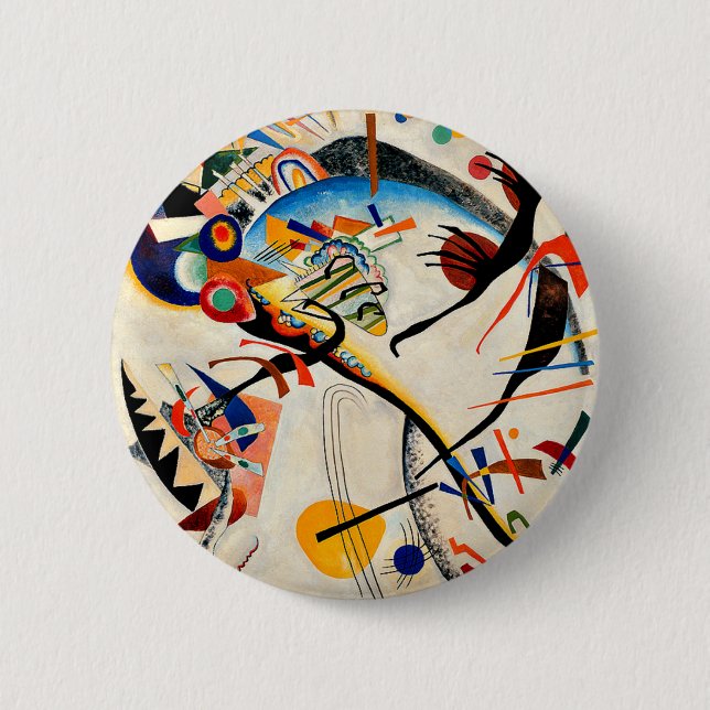 Kandinsky - Blaues Segment, Button (Vorderseite)