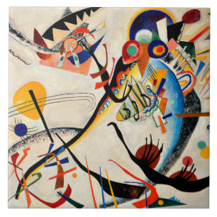 Kandinsky - Blaues Segment Fliese