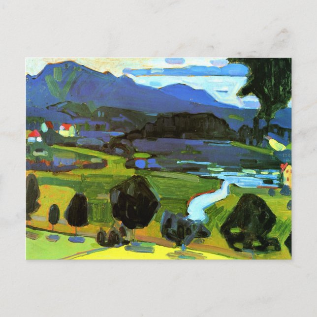 Kandinsky - Blick auf den Staffelsee Postkarte (Vorderseite)