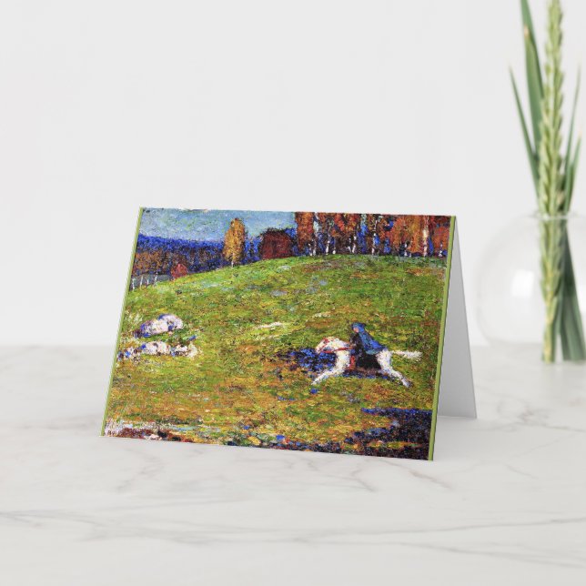 Kandinsky - Blue Rider, landscape painting Karte (Vorderseite)