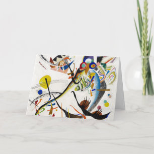Kandinsky Blue Segment Grußkarte Karte