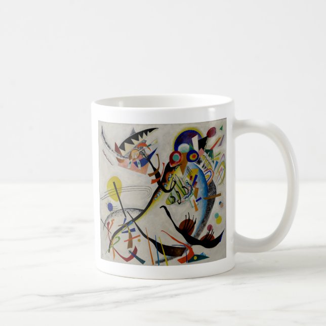 Kandinsky Blue Segment Tasse (Rechts)