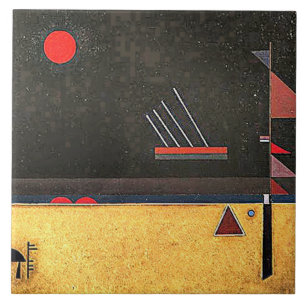 Kandinsky - Braun, abstrakte Kunst, Fliese