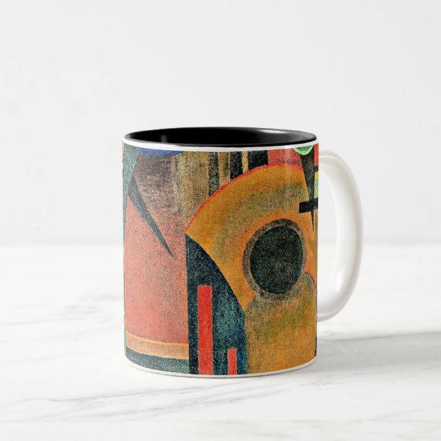 Kandinsky - Brawn Silence Zweifarbige Tasse (VorderseiteRechts)