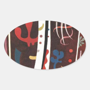 Kandinsky Brown with Ovaler Aufkleber