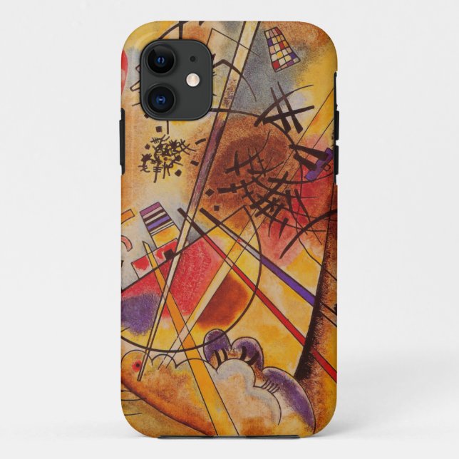 Kandinsky Brown Yellow Red Blue Case-Mate iPhone Hülle (Rückseite)