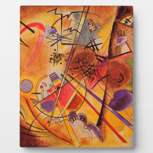 Kandinsky Brown Yellow Red Blue Fotoplatte