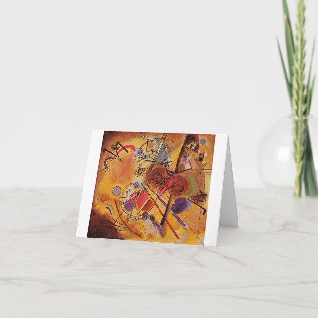 Kandinsky Brown Yellow Red Blue Karte (Vorderseite)